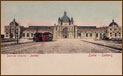 Dworzec kolejowy — старинная открытка-литография вокзала во Львове
