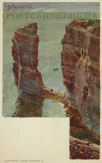 открытка острова Helgoland
