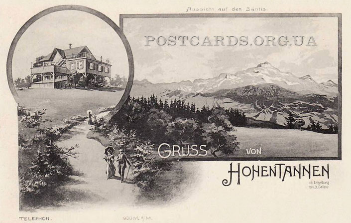Gruss von Hohentannen — открытка швейцарской коммуны Хоэнтаннен