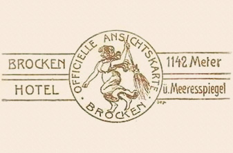 Gruss vom Brocken — Brocken Hotel — Officielle Ansichtskarte
