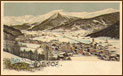 Коллекция открыток начала века Gruss aus Davos — популярный курортный городок Давос на старых открытках