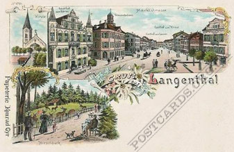 Gruss aus Langenthal — прошлого века города Лангенталь 1903