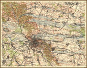 Карта Львова и окресностей 1925 года
