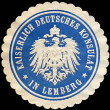 Облатка Kaiserlich Deutsches Konsulat in Lemberg