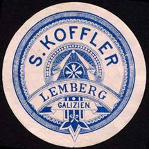 Облатка S. Koffler Lemberg. Galizien